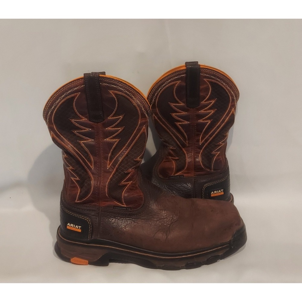 Ariat Mens Intrepid VentTEK Composite Toe Leather Work Boots Size 10.5 #10023042